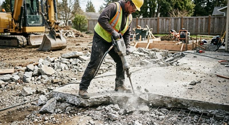 Poured Concrete Removal Service