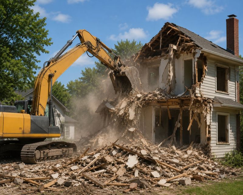 House Wrecking in Old Bridge, NJ