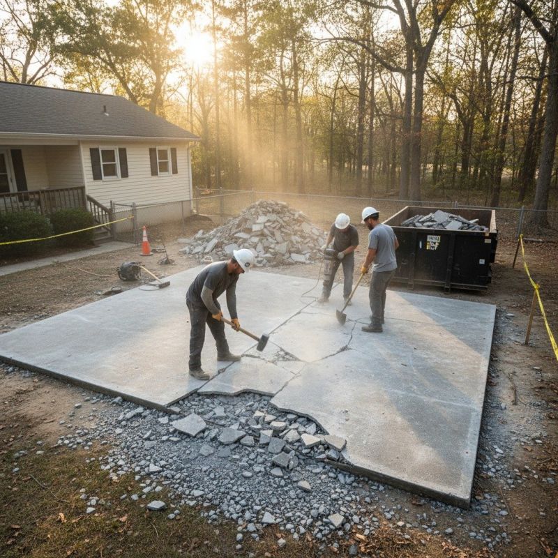 Local Poured Concrete Removal pros at work