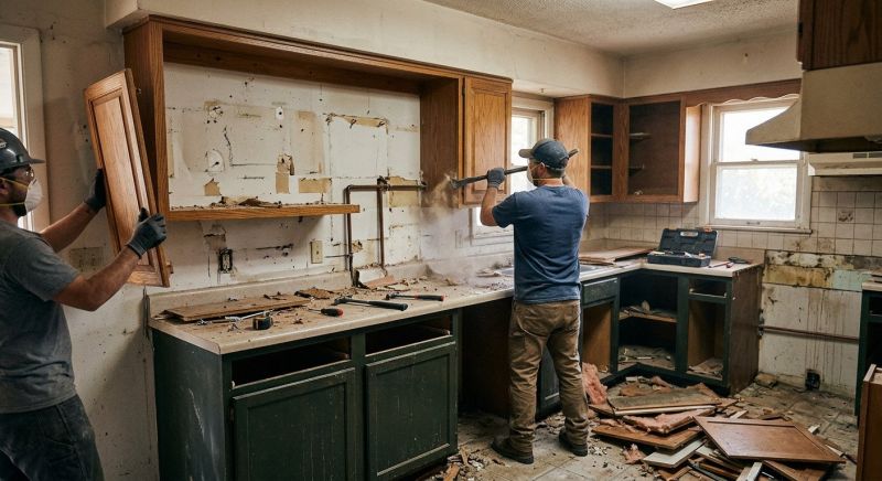 Kitchen Cabinet Demolition in Bergen County, NJ