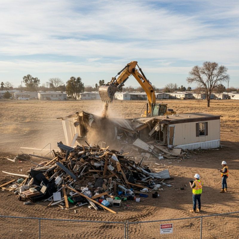 Mobile Home Demolition in Houston, TX