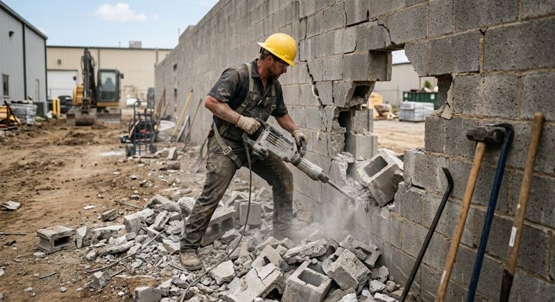 Stone Demolition in Bergen County, NJ